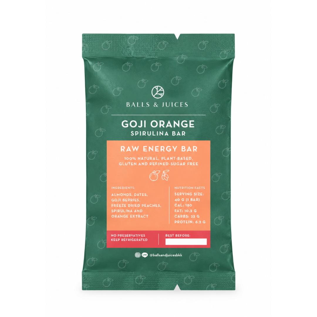Goji Orange Spirulina Bar